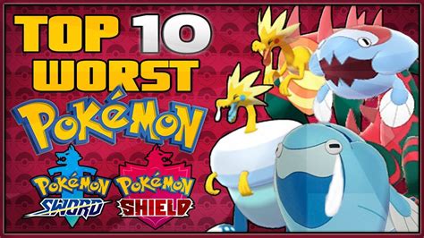 Top 10 Worst New Pokémon In Pokémon Sword And Shield Youtube