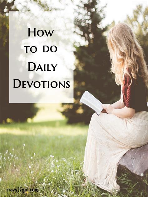 How To Do Daily Devotions ~ Crazy Jc Girl