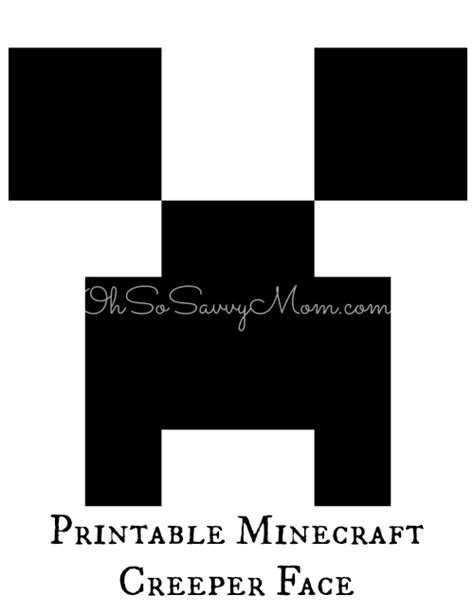 Here's a coloring page of a creeper, the hostile creature that emits a hissing sound followed by an explosion when it comes near the player. Easy Minecraft Birthday Party Ideas - Oh So Savvy Mom
