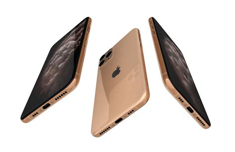 Apple Iphone 11 Pro Gold 3d Model By Reverart