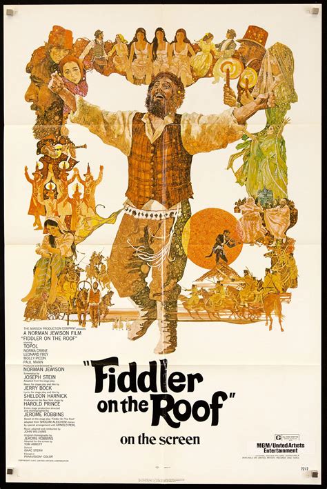 Fiddler On The Roof Vintage Movie Poster