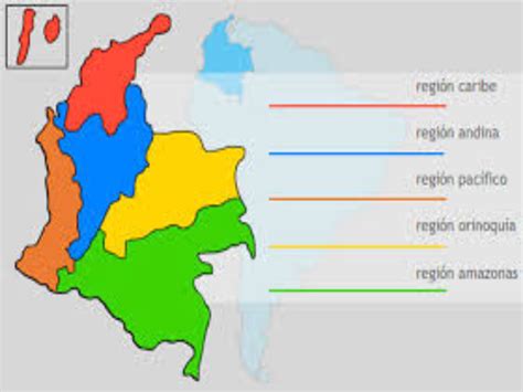 Puzzle De MAPA DE LAS REGIONES NATURALES DE COLOMBIA Rompecabezas De