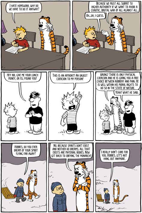 Calvin And Thomas Hobbes Existential Comics