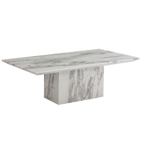 New carrera marble top coffee table, source: Portia Marble Coffee Table Rectangular In White Carerra ...