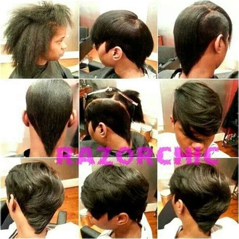 Razor cut bob - Hairstyle for black women