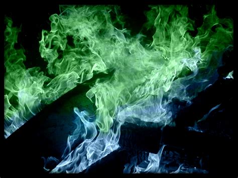 Download Green Fire Flames Wallpaper Blue By By Dwilson9 Green