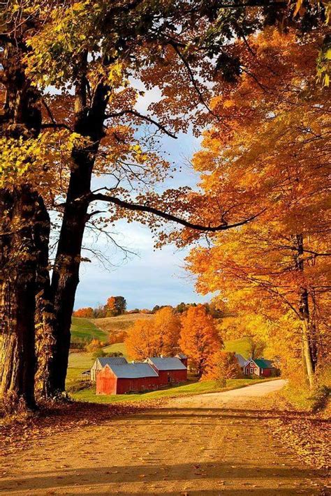 Autumn Farm Vermont Herbstlandschaft Landschaftsfotos