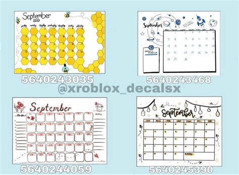 Roblox Decals Bloxburg Decal Codes Calendar Decal Dec Vrogue Co
