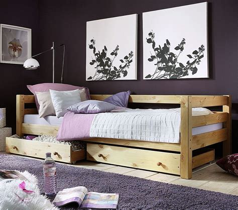 .und kopfteil, singlebett kiefer massivholz bett gästebett. Massivholz Schubkastenbett 90x200 Kinderbett Jugendbett Kiefer | Massivholzmoebel-Experte