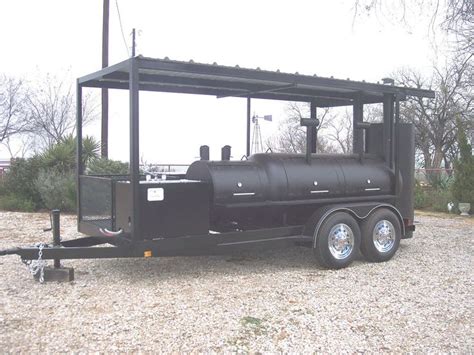 New Custom Bbq Pit Charcoal Grill Smoker Style Trailer Business