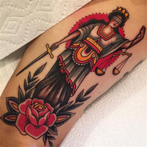 Lady Justice Tattoo Body Tattoo Art