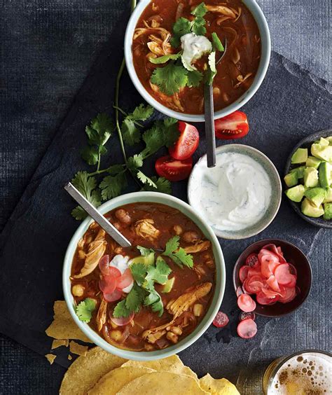 Posole is a thick mexican soup eaten at lunch or dinner that's almost stew like, with hominy, garlic, and chiles. Chicken Posole Recipe | Leite's Culinaria