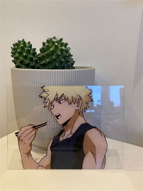 Bakugo Glass Painting | Anime canvas art, Small canvas paintings, Diy