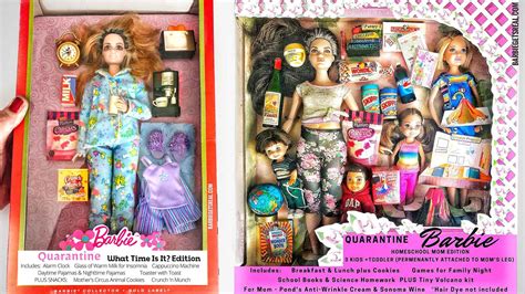 Quarantine Barbie Realistic Representation Of Barbie Dolls Under