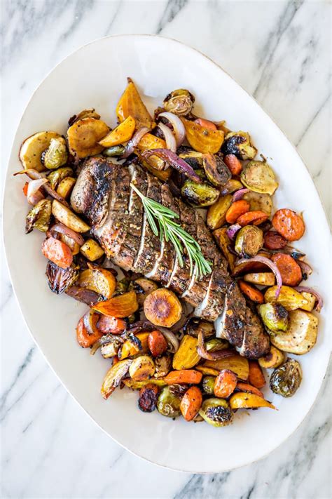 Pork tenderloin is a tender, flavorful cut of meat that's taken from the loin of the pig. Fall Sheet Pan Pork Tenderloin with Honey Balsamic Roasted Vegetables | Good Life Eats