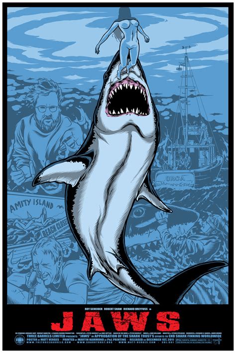 “jaws” By Matt Verges Artist Edition 411posters
