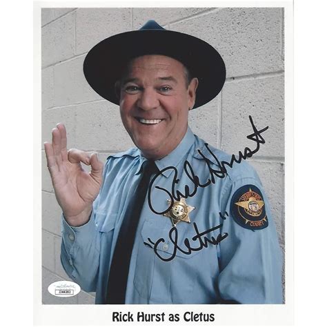 Rick Hurst Signed 8x10 Photo Jsa Coa Autograph Dukes Hazzard Deputy