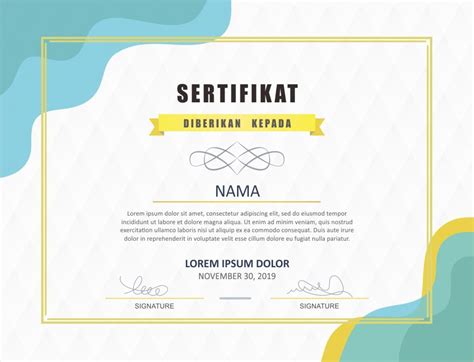 Sertifikat Template Cdr Desain Template Sertifikat Kegiatan Format