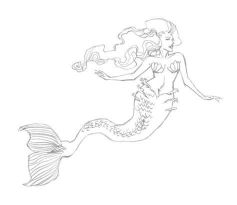 Mermaid · Extract From 50 Things To Draw By Ed Tadem · How To Draw