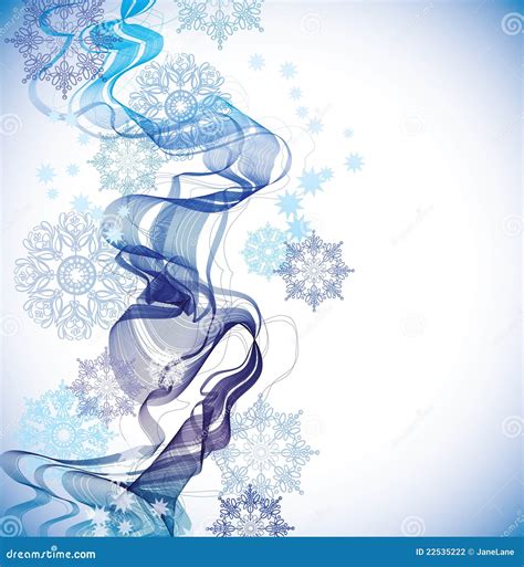Abstract Background With Snowflakes Stock Vector Illustration Of