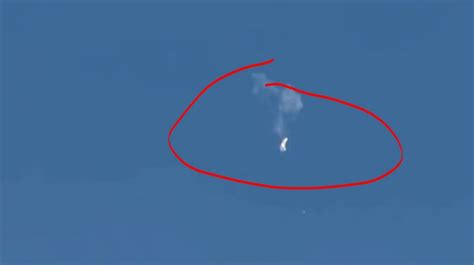 Footage Shows Chinese Balloon Being Shot Down