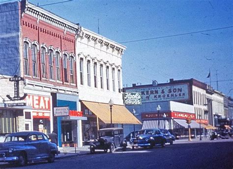 South Main Street In Frankfort Indiana 1954 Check Out The Street