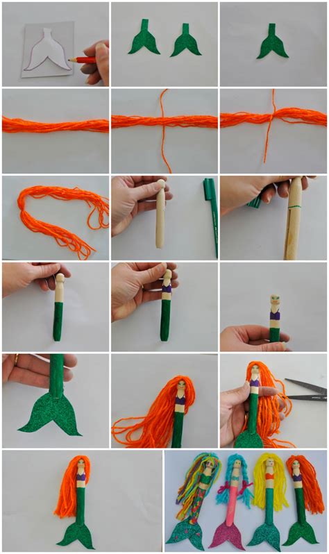 Peg Doll Craft Mermaids And Pirates Be A Fun Mum