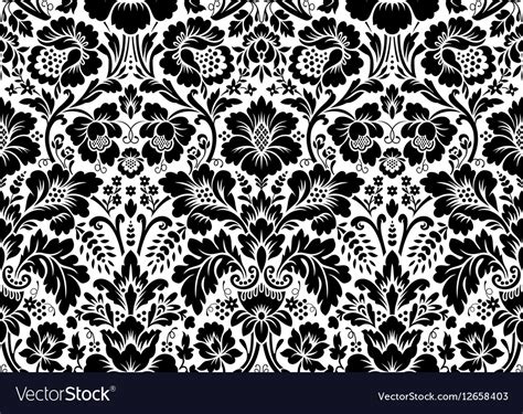 Seamless Floral Damask Pattern Royalty Free Vector Image