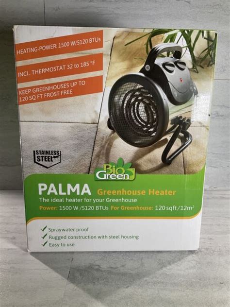 Bio Green Pal 20us Palma Basic Electric Fan Heater For Greenhouses 2