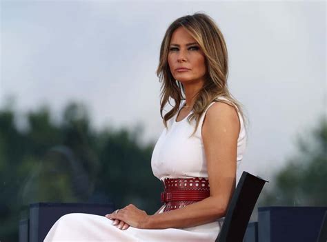 Melania Trump Stuns In Ethereal White 4th Of July Outfit After Being