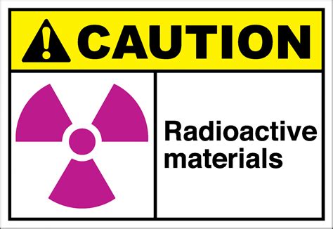 Caution Sign Radioactive Materials Safetykore