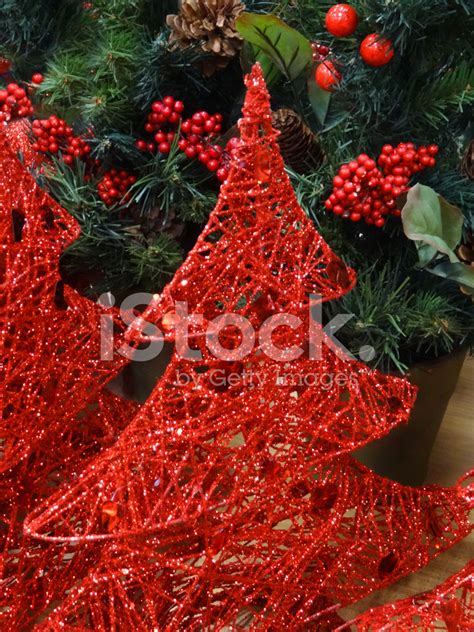 Wicker Christmas Trees Decorations Painted With