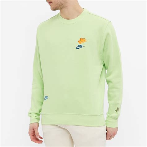 Nike Multi Swoosh Crew Sweat Key Lime End Nl