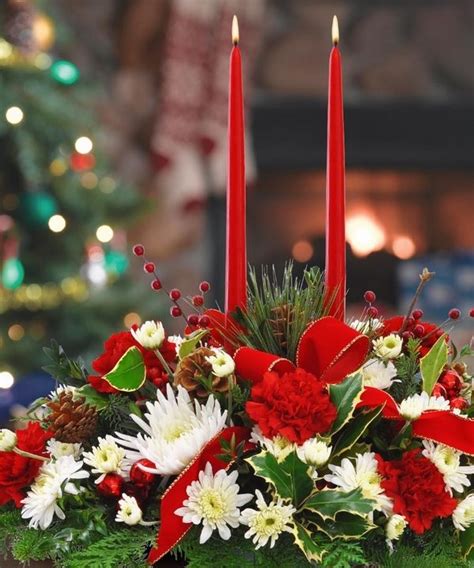 Christmas Centerpieces Festive Table Decoration Ideas With Flowers