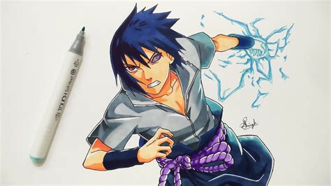 Como Dibujar A Sasuke Uchiha How To Draw Sasuke Uchiha Elpinguinoxd