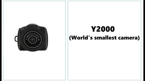 Y2000 Unboxing Worlds Smallest Camera Youtube