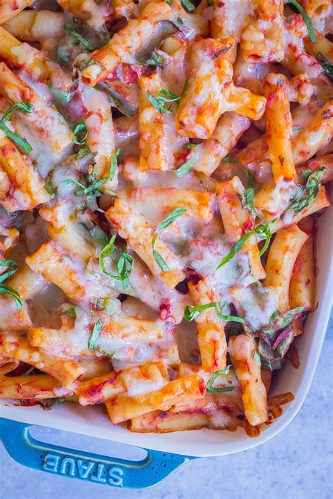 5 Ingredient Baked Ziti With Spinach And Chickpeas She Likes Food