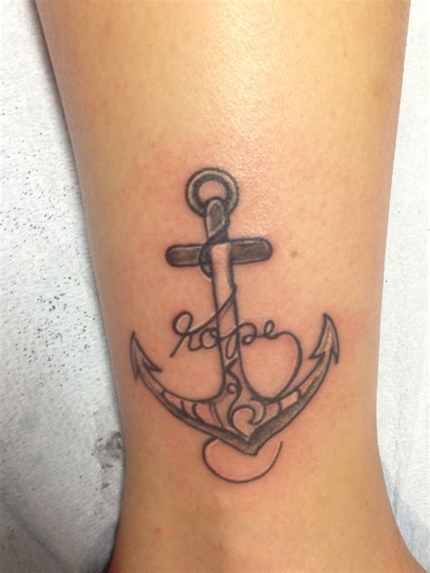 officially tatted with my anchor obsession in love with my tattoo hope anchors the soul