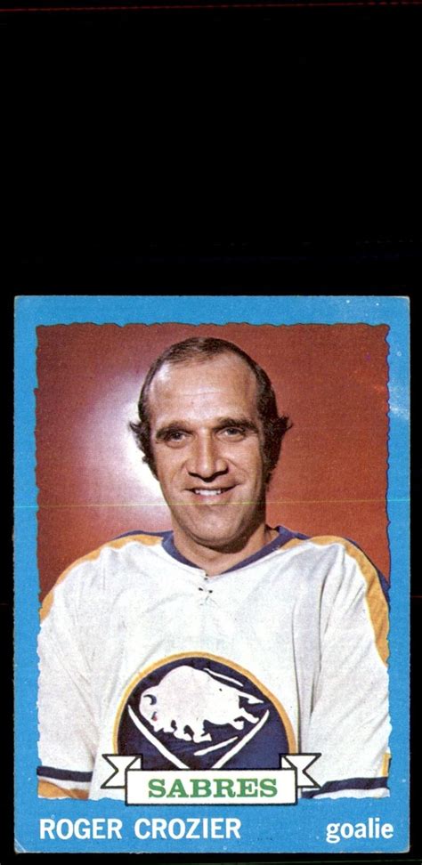 1973 74 Topps Roger Crozier Buffalo Sabres 108 Ebay