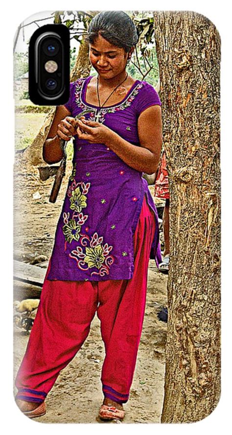 Young Tharu Village Woman In Traditional Nepali Clothing Nepal Hand Towel By Ruth Hager Pixels