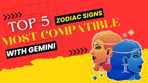 The Top 5 Zodiac Signs Most Compatible With Gemini Youtube
