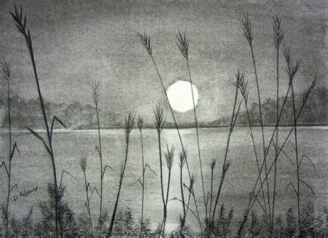 #myartwork #drawing #portrait #my art #charcoal pencil #charcoal art #reylo #star wars #dean winchester #supernatural. The Sunset Over Pamlico Sound in 2019 | Landscape pencil ...