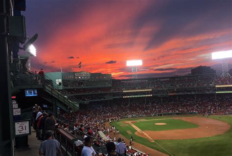 The Sunset At Fenway Park Last Night Was Incredible