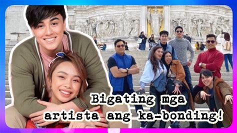 maymay at edward ibang level na mga bigating artista ang ka bonding sa rome italy youtube