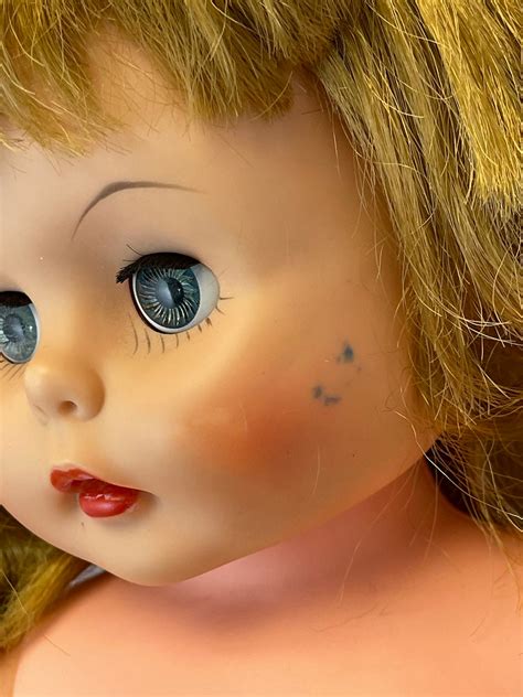 Vintage Girl Doll Jointed Knees 24 Tall Etsy