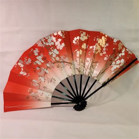 Japanese Folding Fan Kyoto Sensu Dance Mai Ougi Sakura Cherry Blossoms
