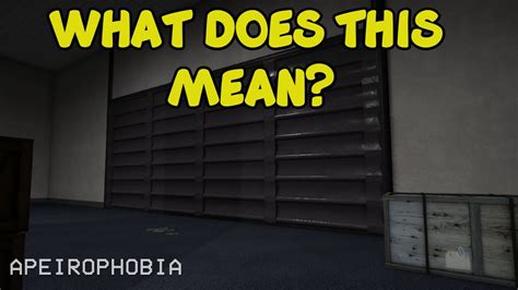 Whats This The Mystery Door In Roblox Apeirophobia Youtube