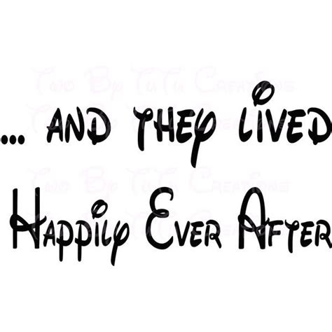 And They Lived Happily Ever After Printable Sign Disney Themed Diy