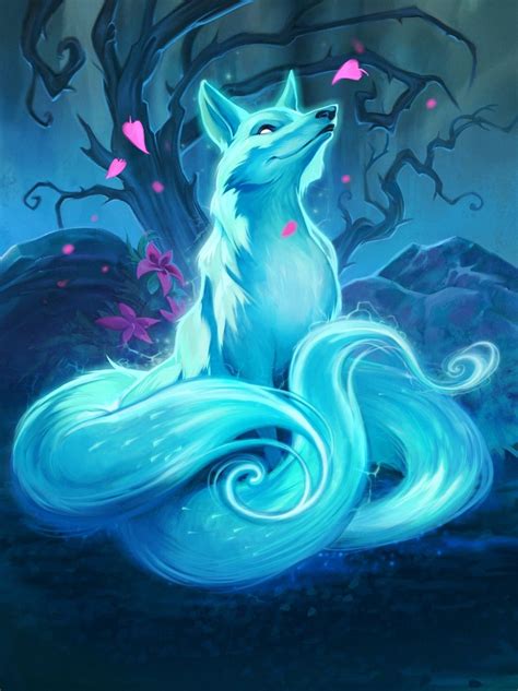 Cool Anime Mythical Cute Fox Drawing Listamp Studio