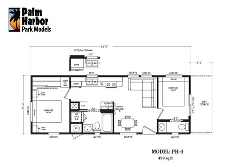 Park Model Mobile Home Floor Plans Designinte Com